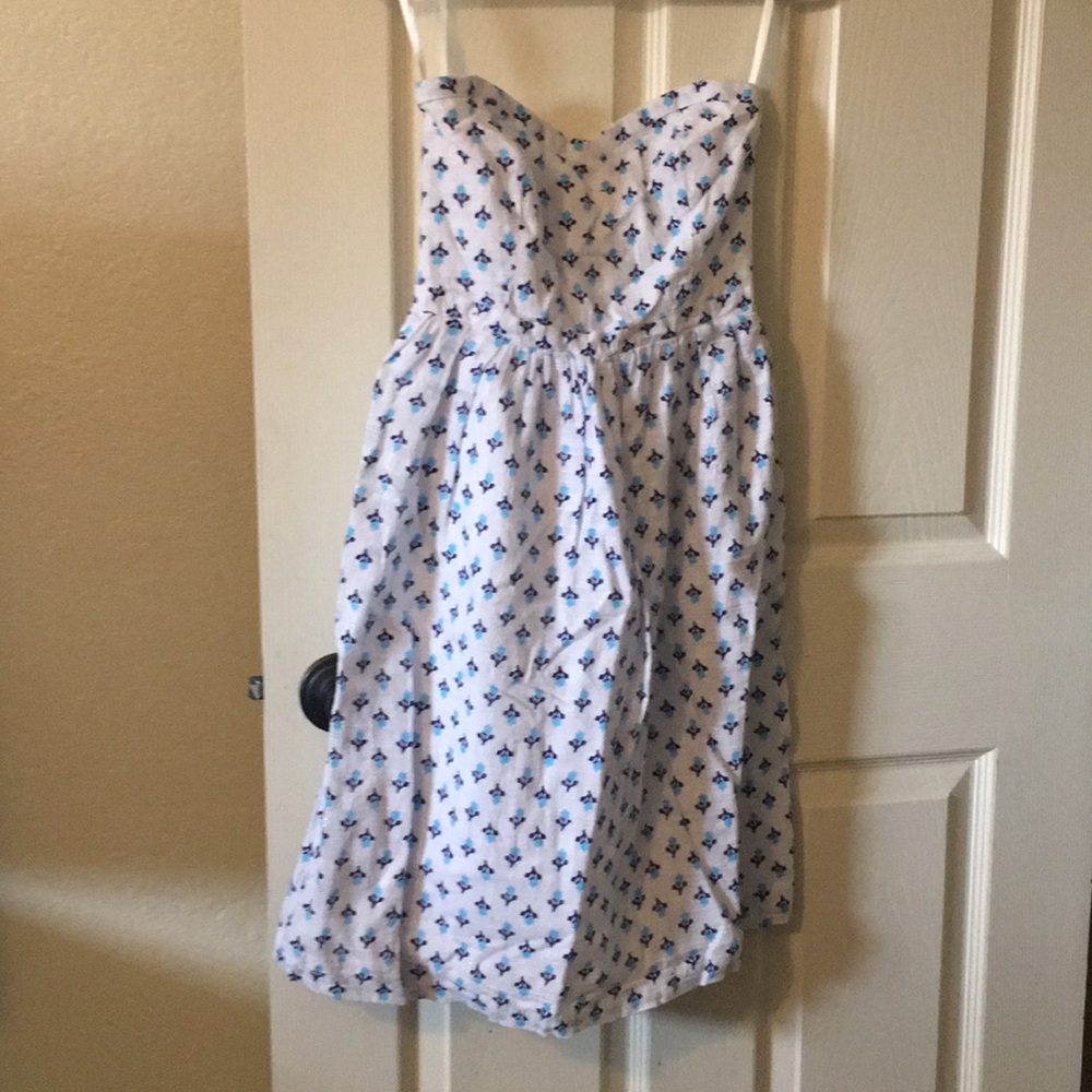 Old navy cotton strapless dress